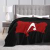 Flag Map of Akita Prefecture Throw Blanket for Men Women Couch Bed Sofa Throw Blanket 60"x50" Blankets view 4