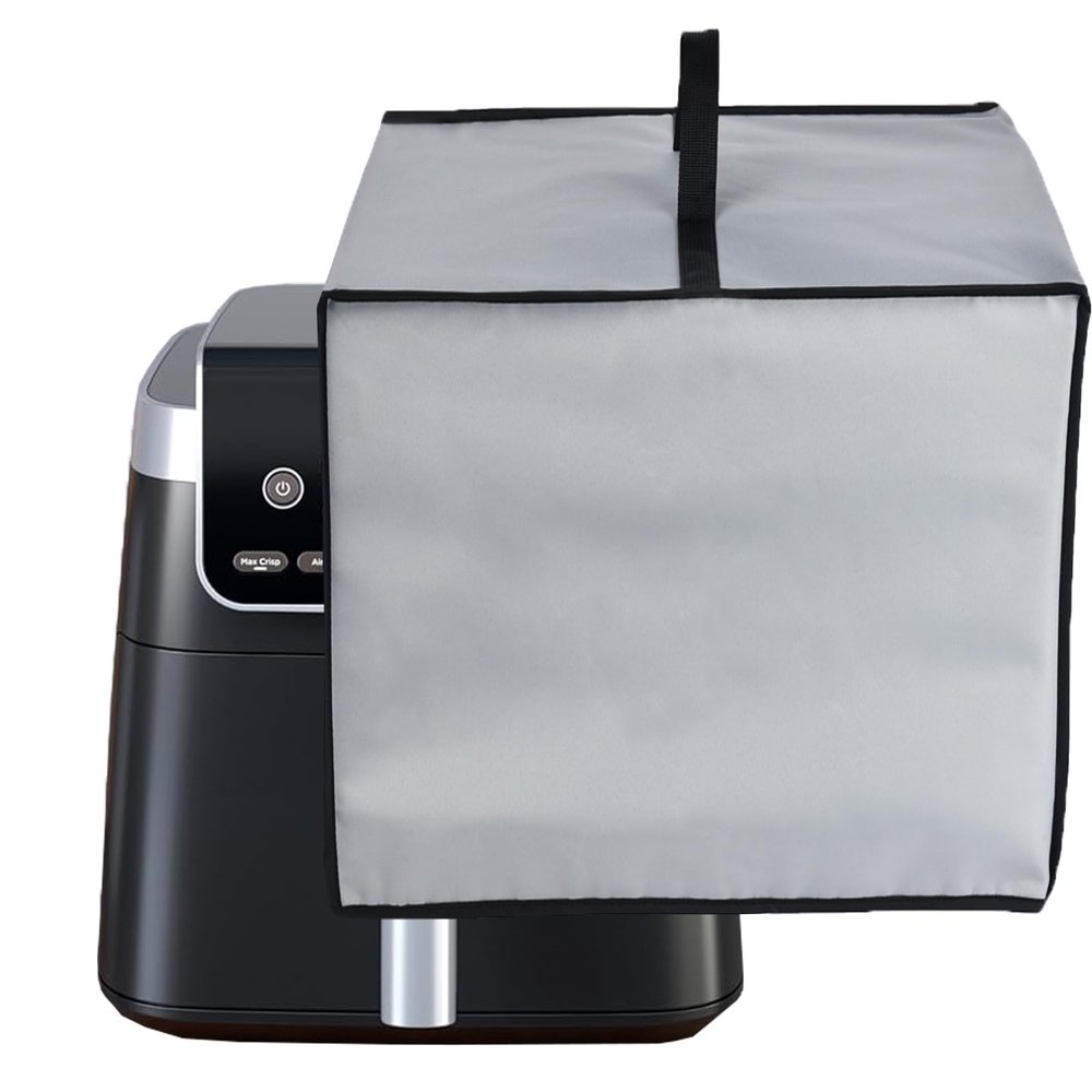 CouldyCasi Air Fryer Dust Cover Heat-Resistant Waterproof Protective Cover Nylon Fabric Air Fryer Cover for Ninja Air Fryer Pro XL 6-in-1 with 6.5 QT Capacity AF181 (Grey), Gray
