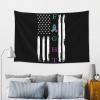 SMLBNE Fight Anal Cancer Survivor American Flag Soft Plush Tapestry - Versatile Decor for Bedroom, Living Room, Dorm - 60x40 In view 4