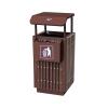 Trash Cans Commercial Outdoor Trash Can Large Trash Bins Classic Design Garbage Can for Garden Hotel Mall Waste Bins 10.5 Gallons Recycle view 1