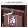 Trash Cans Commercial Outdoor Trash Can Large Trash Bins Classic Design Garbage Can for Garden Hotel Mall Waste Bins 10.5 Gallons Recycle view 4