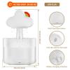 AKYLDI Rain Cloud Humidifier, with 7 Color Lights Rain Cloud Diffuser 500ml Automatic Shutdown Humidifiers for Bedroom Cute for Bedroom Desk,White view 2