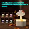AKYLDI Rain Cloud Humidifier, with 7 Color Lights Rain Cloud Diffuser 500ml Automatic Shutdown Humidifiers for Bedroom Cute for Bedroom Desk,White view 4