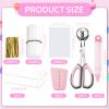SULICRE 605Pcs Cake Pop Kit, Including Lollipop Sticks,Measuring Cup,Treat Bags,Twist Ties,Decorating Pen,Meat Baller with Handles and Display Stand Holder, Cake Pop Maker Set for Candies Chocolates view 2