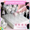 SULICRE 605Pcs Cake Pop Kit, Including Lollipop Sticks,Measuring Cup,Treat Bags,Twist Ties,Decorating Pen,Meat Baller with Handles and Display Stand Holder, Cake Pop Maker Set for Candies Chocolates view 4