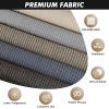 Artpuch Outdoor Roller Shade 8' W x 8' H, Blue Gray Exterior Cordless Patio Shades Roll Up Blinds with Spliced Pole Design, (2 Poles, One-Piece Fabric) view 3