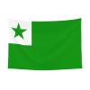 SMLBNE Flag of Esperanto Soft Plush Tapestry - Versatile Decor for Bedroom, Living Room, Dorm - 60x40 In view 1