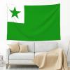 SMLBNE Flag of Esperanto Soft Plush Tapestry - Versatile Decor for Bedroom, Living Room, Dorm - 60x40 In view 2