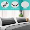 Quilts Twin XL Size Modern Simple Stripes Soft Comforter Bedding Set for Bed, Country Gradient Gray Lightweight Quilte Bedspread with Pillow Cover(2 Pieces) for All Season, 68x98 Inch view 4