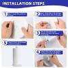 Natural Marble Paper Towel Holder for Kitchen Countertop - 2.6 lbs (1.2kg) Heavy Duty Weighted Base for One-Handed Tearing - Fits Jumbo Rolls - Elegant Modern Design with Ball Top - White & Grey view 4