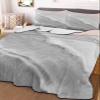 Quilts Twin Size Nautical Coastal Soft Comforter Bedding Set for Bed, Gray Gradient Beach Lightweight Quilte Bedspread with Pillow Cover(2 Pieces) for All Season, 68x86 Inch view 2