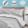 Quilts Twin Size Nautical Coastal Soft Comforter Bedding Set for Bed, Gray Gradient Beach Lightweight Quilte Bedspread with Pillow Cover(2 Pieces) for All Season, 68x86 Inch view 4