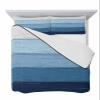 Quilts Twin XL Size Farmhouse Rustic Soft Comforter Bedding Set for Bed, Country Gradient Stripes Blue Lightweight Quilte Bedspread with Pillow Cover(2 Pieces) for All Season, 68x98 Inch view 1