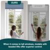 BERISSA Blackout Roman Shades for Windows,Linen Roman Blinds,Room Darkening Thermal Insulated Pull DownWindow Shades for Home Living Room Bedroom,Blue,28" W x 36" H view 3