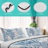 PRINT PICTURE ARTHOME Quilts Full Size Coral Soft Comforter Bedding Set for Bed, Summer Ocean Gradient Lightweight Quilte Bedspread with Pillow Cover(2 Pieces) for All Season, 78x90 Inch view 4