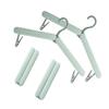 4 Pack Travel Hangers,Foldable Hangers,with Hidden Clips,Lightweight and Portable,Space Saving,Suitable for Skirts, Pants,Suits, Jackets, etc (Green) view 1