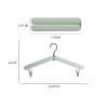 4 Pack Travel Hangers,Foldable Hangers,with Hidden Clips,Lightweight and Portable,Space Saving,Suitable for Skirts, Pants,Suits, Jackets, etc (Green) view 2