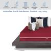 Microfiber 3 Pcs Zipper Fitted Sheet Twin Size, Include 1 Zipper Fitted Sheet (39X75) 10 "Inch Deep Pocket with 2 Pillow Cover (20X30) Soft and Easy to Put - Burgundy Color view 3