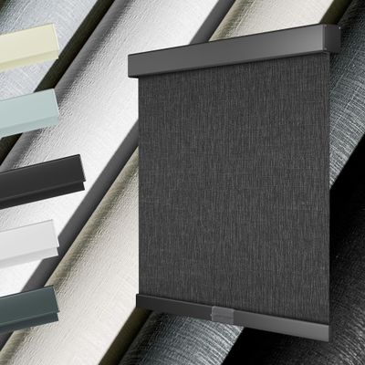 HOTSOON 100% Blackout Roller Blinds for Windows Cordless Roller Shades with UV Protection Jacquard Fabric, Room Darkening Thermal Insulated for Home, Easy to Install, Black, 77" W x 64" H