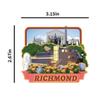 Richmond Vermont USA America Fridge Magnet 3D Wooden City Travel Souvenirs Handmade Crafts Refrigerator Magnets Stickers Home Decor Collection Gift view 4
