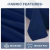 Lavisun Full Flat Sheets only, 6 Pack Bulk Top Sheets for Massage Table, Home, Dorm Bed Sheet & Curtain, Soft & Breathable Bed Sheets (Full,Navy) view 4