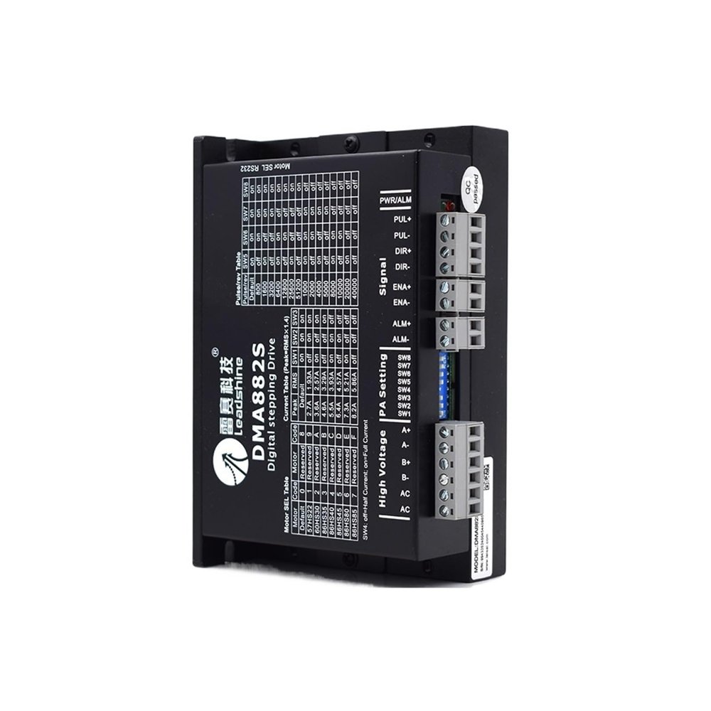 CSCPEXCZ 2-Phase Stepper Driver DMA882S DM882S Work 20-75VAC/30-100VDC 8.2A Hybrid Stepper Motor Driver(Size:DMA882-IO)