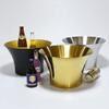 12L Thicked Stainless Steel Ice Bucket,Ice Pail,Large Drinks Cooler/Beer Bucket,High Capacity Creative Wine Bucket for Champagne,Beer,Wine and Cocktails Etc,Gold view 3