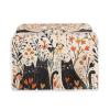 Hechitok Toaster Cover Black Cat Leaves Decor Toaster Cover Bread Toaster Oven Dustproof Cover Kitchen Small Appliance Cover Kitchen Broiler Appliance Organizer Bag view 1