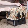 Hechitok Toaster Cover Black Cat Leaves Decor Toaster Cover Bread Toaster Oven Dustproof Cover Kitchen Small Appliance Cover Kitchen Broiler Appliance Organizer Bag view 3