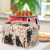 Hechitok Toaster Cover Black Cat Leaves Decor Toaster Cover Bread Toaster Oven Dustproof Cover Kitchen Small Appliance Cover Kitchen Broiler Appliance Organizer Bag view 4