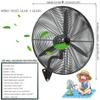 Wall Mounted Fan Indoor High Velocity Wall Mount Fan 22 Inch 27in 31in Home With 3 Speed Settings Fans For Outdoor Living Room Kitchen Office Wide-angle Air Supply(Size: 22in/1.8ft x27in/2.2ft) view 2