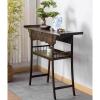 DECORN Chinese Style Console Table Entryway Table Narrow Long Sofa Table Hallway Foyer Table Behind Couch Table with Drawer and Storage Shelf for Living Room and Corridor,2 Tier-47.2"" L view 4