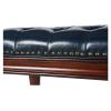 SOPAMI Ottoman Upholstered Bedroom Benches Leather Footrest Stool Accent Bench for Entryway Dining Room Living Room Bedroom End of Bed Bedroom Bedside Stool(Color:Green) view 3