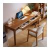 JOMRTS PC Writing Desks Solid Wood Narrow Desk PC Table Home Office Desk PC Table Bedroom Study Table Small Household Writing Desk Office Desk (C 100 * 40 * 75cm) view 2