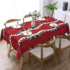 QHWLR Music Note Piano Print Square Tablecloth 54x72in Kitchen Table Cloth,Spill Proof Tabletop Decoration view 2
