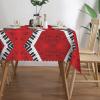QHWLR Music Note Piano Print Square Tablecloth 54x72in Kitchen Table Cloth,Spill Proof Tabletop Decoration view 3