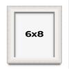 6x8 Shadow Box Silver Brushed Display Frame | 1.5 Inches Deep | 1 Inch Wide Moulding | Includes Shatter Resistant Acrylic Plexiglass, Backing and Hanging Hardware view 1
