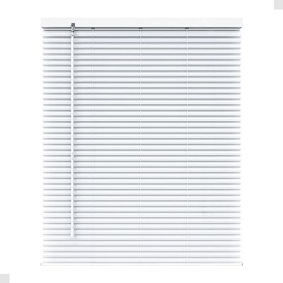 Custom Venetian Blinds for Windows Cordless 1 Inch Blinds Aluminum Blinds Interiors Mini Blinds for Room Darkening Blackout Horizontal Mini Blinds.White,49 1/2''W x 36''H