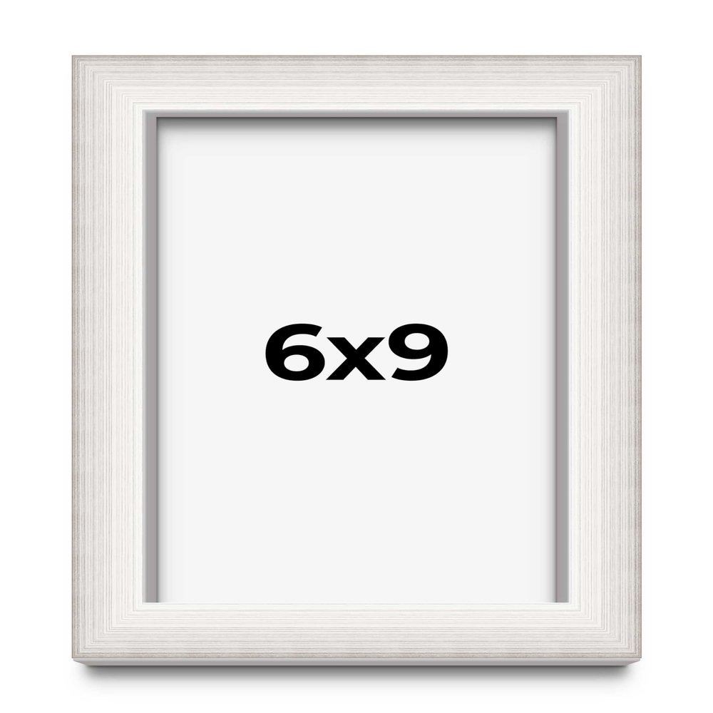 6x9 Shadow Box Silver Brushed Display Frame | 1.5 Inches Deep | 1 Inch Wide Moulding | Includes Shatter Resistant Acrylic Plexiglass, Backing and Hanging Hardware