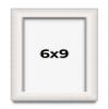 6x9 Shadow Box Silver Brushed Display Frame | 1.5 Inches Deep | 1 Inch Wide Moulding | Includes Shatter Resistant Acrylic Plexiglass, Backing and Hanging Hardware view 1