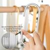 5.7-Inch Metal C-Shaped Hook,Set of 8,Closet Organizer Hooks,Aluminium Alloy Hanger Hooks for Pot Rack,Closet Rod,Towel Bar (Gold) view 4