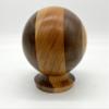 Handmade unique wood sphire wooden ball from solid cherry, walnut and maple hardwoods view 3