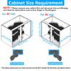 HANKEY Swing Right Blind Corner Cabinet Pull Out Organizer 2-Tier Slide Out Kitchen Organizers and Storage with Soft Close, Kitchen Cabinet Lazy Susan Organizer for Cabinet 32inch, Right Open view 2