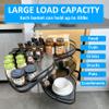 HANKEY Swing Right Blind Corner Cabinet Pull Out Organizer 2-Tier Slide Out Kitchen Organizers and Storage with Soft Close, Kitchen Cabinet Lazy Susan Organizer for Cabinet 32inch, Right Open view 3