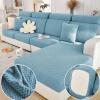 MAOILY Soothing Home Sofa Covers, Sofa Hero Covers for Couch, Couch Cushion Covers, Sofa Covers Washable Sectional Couchs Covers Stretch Slipcovers for Pets (Ocean Blue,Headrest Cover) view 1