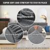 MAOILY Soothing Home Sofa Covers, Sofa Hero Covers for Couch, Couch Cushion Covers, Sofa Covers Washable Sectional Couchs Covers Stretch Slipcovers for Pets (Medium Gray,Headrest Cover) view 3