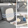 MAOILY Soothing Home Sofa Covers, Sofa Hero Covers for Couch, Couch Cushion Covers, Sofa Covers Washable Sectional Couchs Covers Stretch Slipcovers for Pets (Medium Gray,Headrest Cover) view 4
