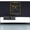 Minimalist Line Art - Woman Silhouette, Metal Wall Art Sculpture - 35" x 35", Perfect Housewarming Gift for Living Room or Bedroom view 4