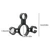 ZAAWUUT Champagne Wine Bottle Safety Clips,10 Pieces Bottle Sparklers Service Hanging Buckle Holder for Wedding Birthday Party Supplies (Black, Double-Clip) view 3
