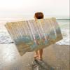 Yellow Tree Beach Towels Oversized Super Absorbent,Lightweight Bath Towel Quick Dry Sets For Bathroom/Pool/Rv Camping/Beach Play/Gym Room/Picnic Abstract Forest Oil Painting Natural Scenery 23"x47" view 2